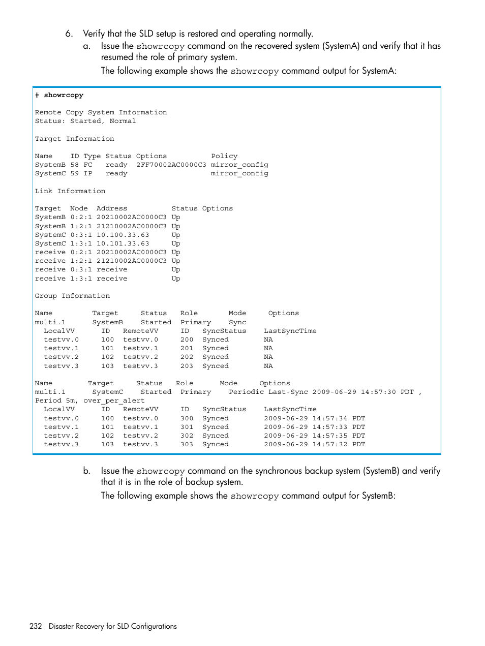 HP 3PAR Operating System Software User Manual | Page 232 / 289