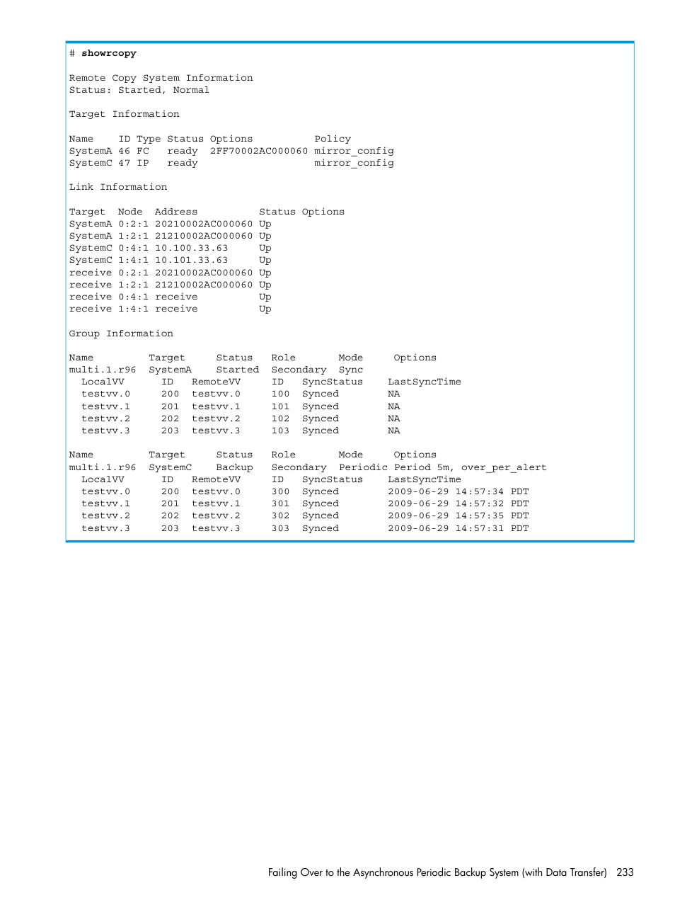 HP 3PAR Operating System Software User Manual | Page 233 / 289