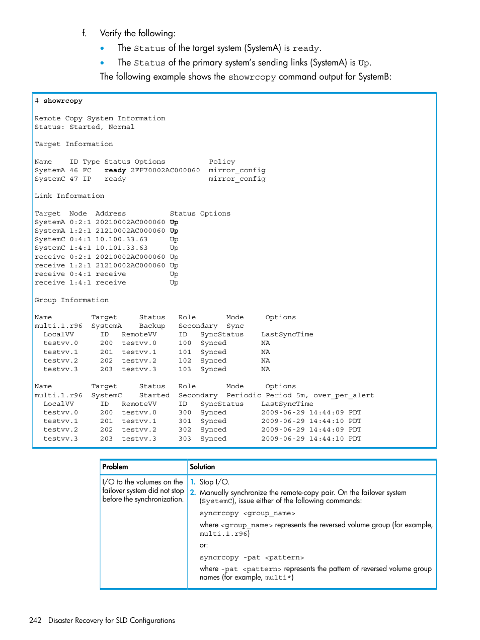 HP 3PAR Operating System Software User Manual | Page 242 / 289