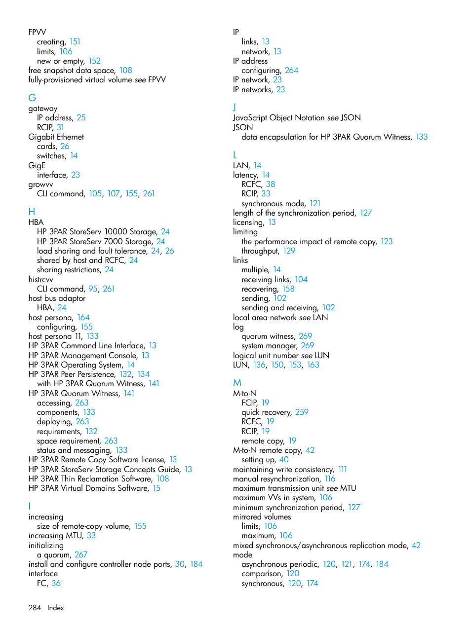 HP 3PAR Operating System Software User Manual | Page 284 / 289