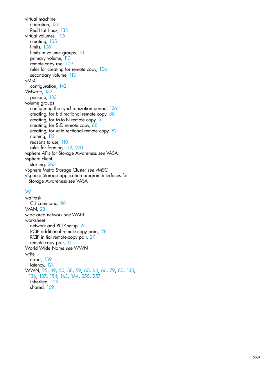 HP 3PAR Operating System Software User Manual | Page 289 / 289