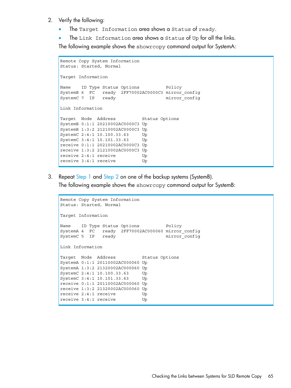 HP 3PAR Operating System Software User Manual | Page 65 / 289