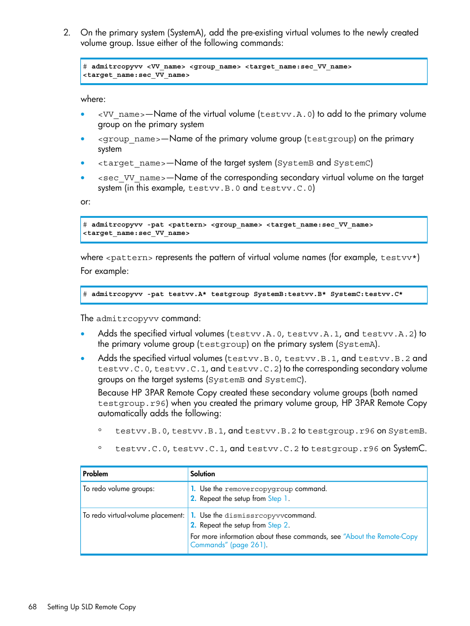 HP 3PAR Operating System Software User Manual | Page 68 / 289