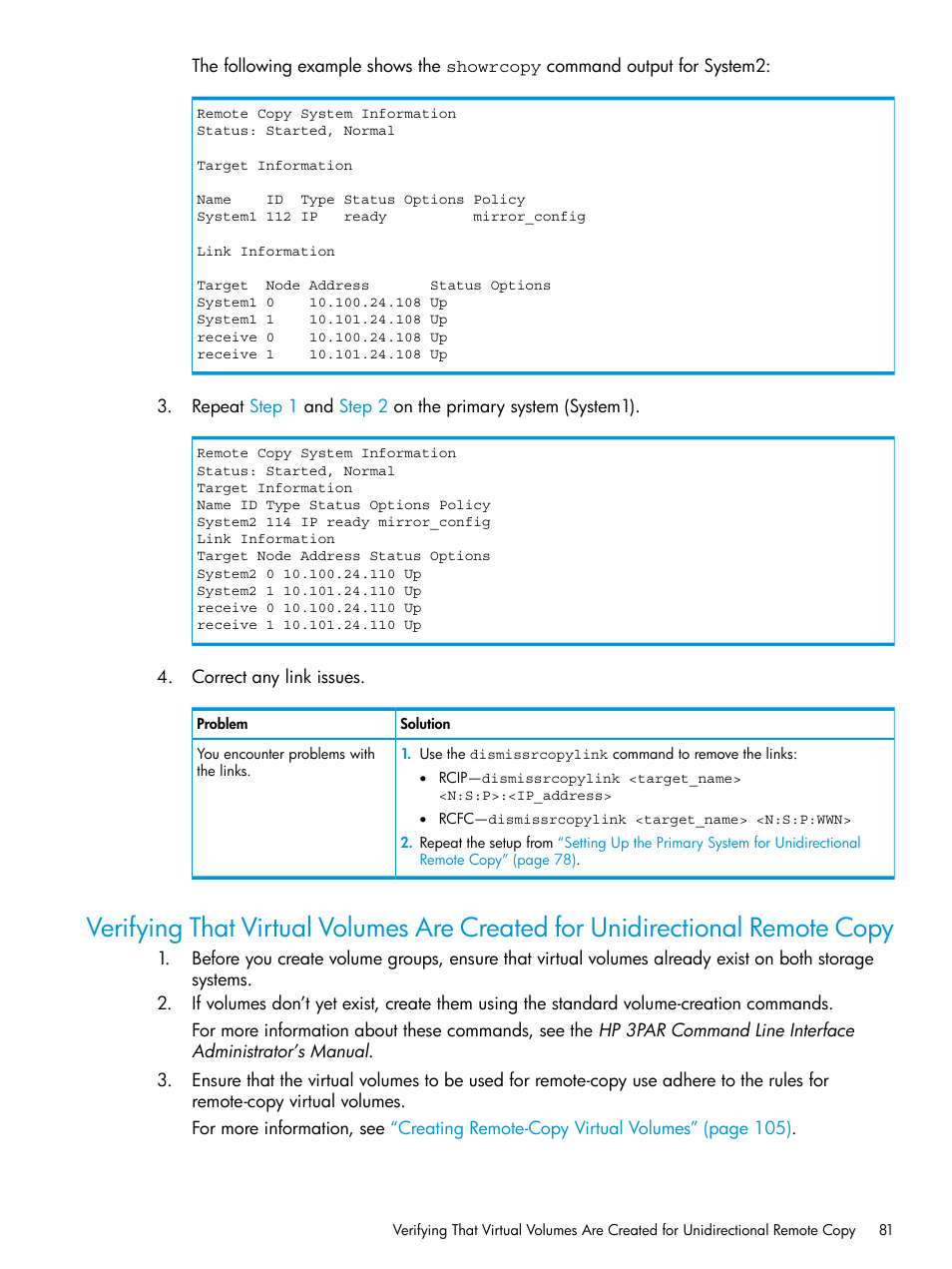 HP 3PAR Operating System Software User Manual | Page 81 / 289