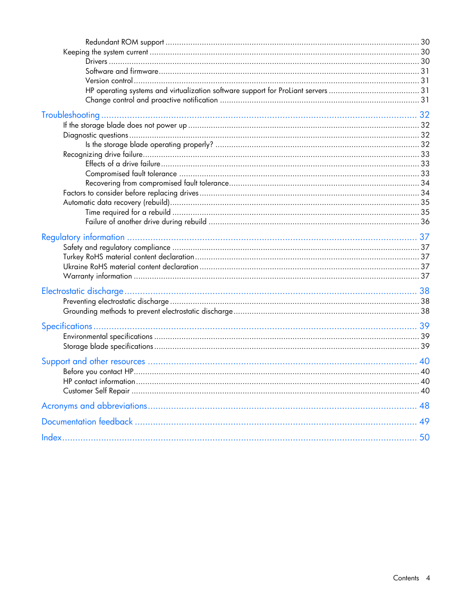 HP D2220sb-Storage-Blade User Manual | Page 4 / 51