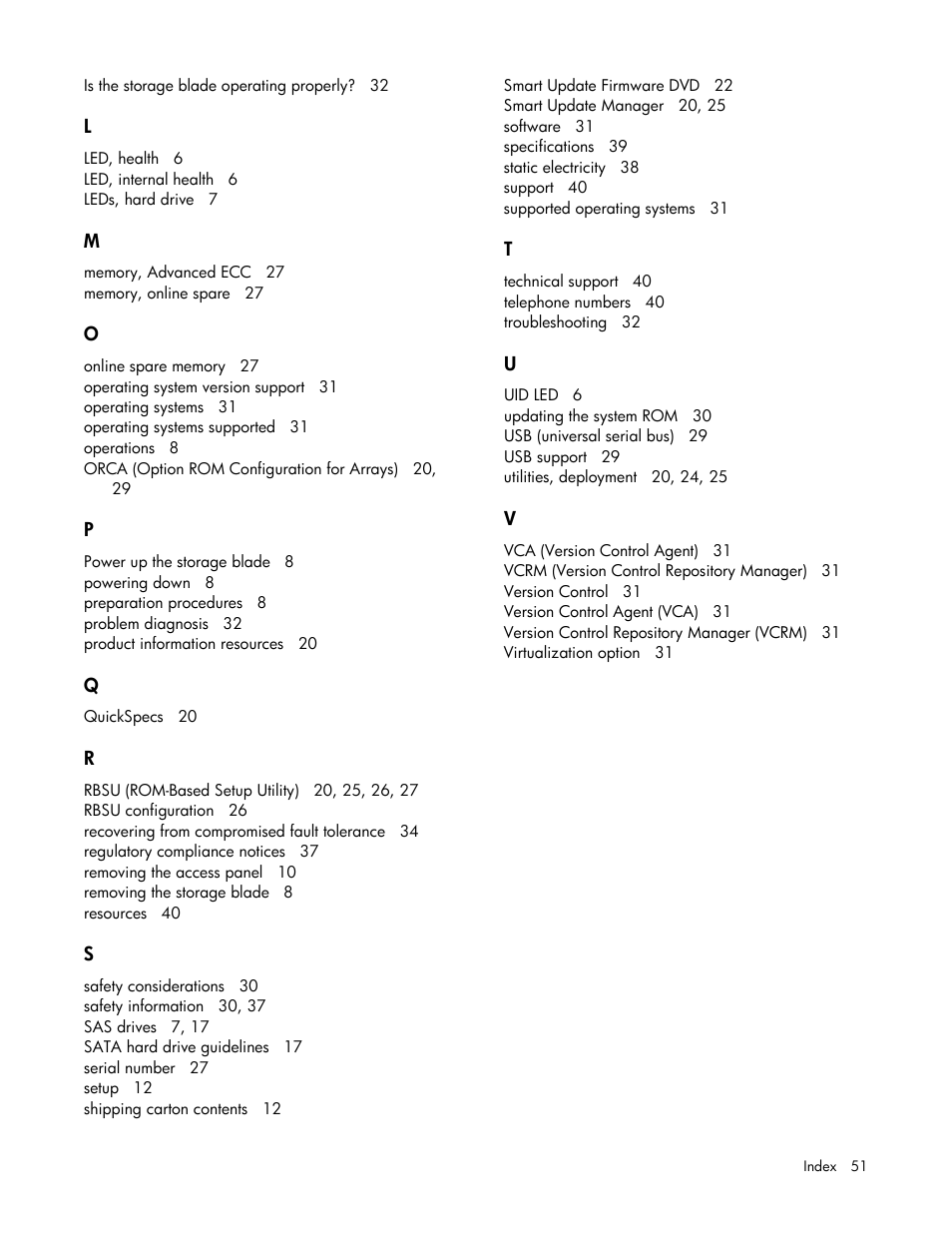 HP D2220sb-Storage-Blade User Manual | Page 51 / 51