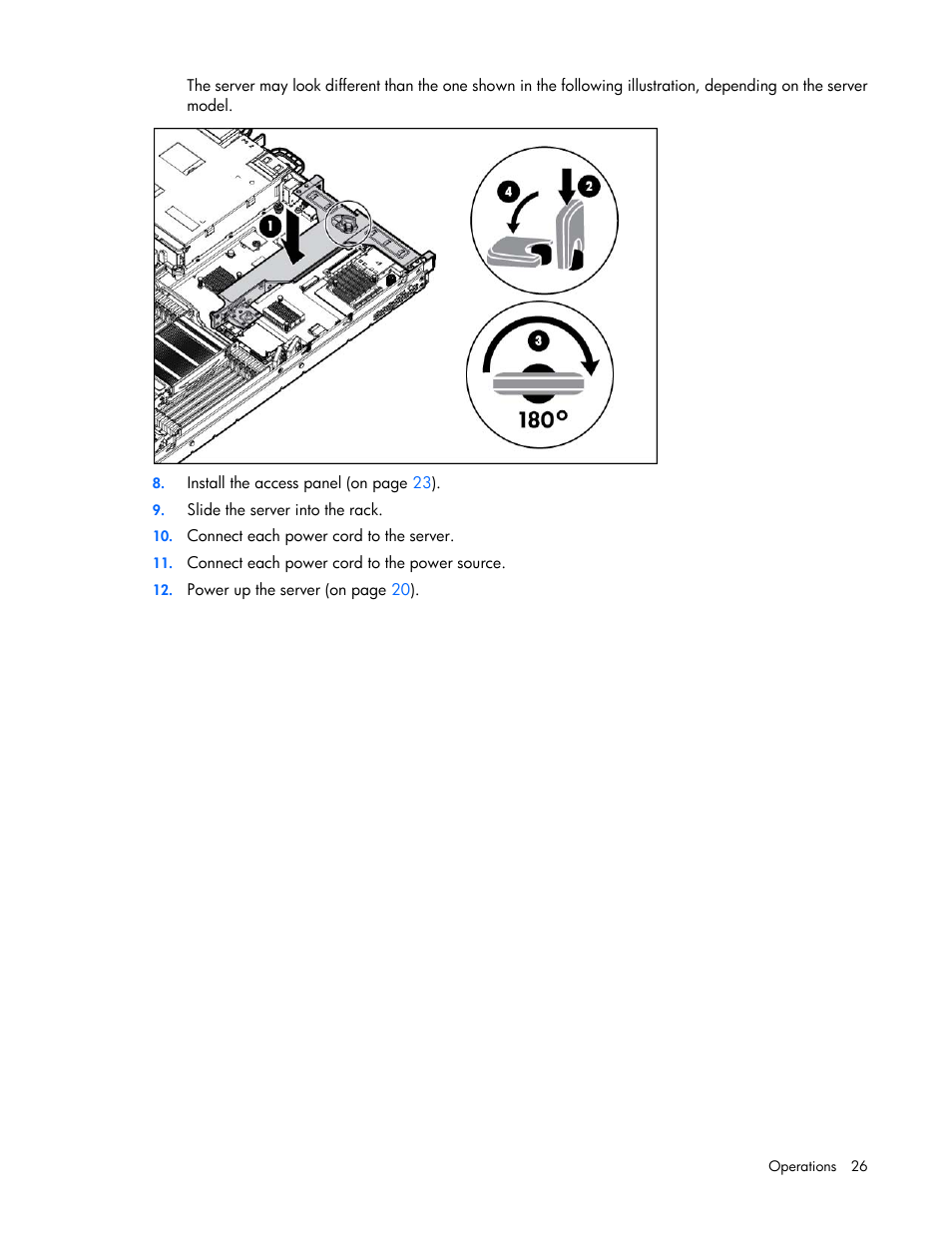 HP ProLiant DL360p Gen8 Server User Manual | Page 26 / 118