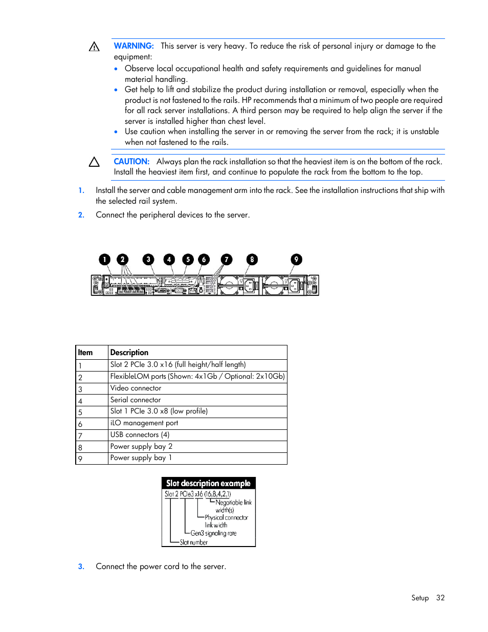 HP ProLiant DL360p Gen8 Server User Manual | Page 32 / 118