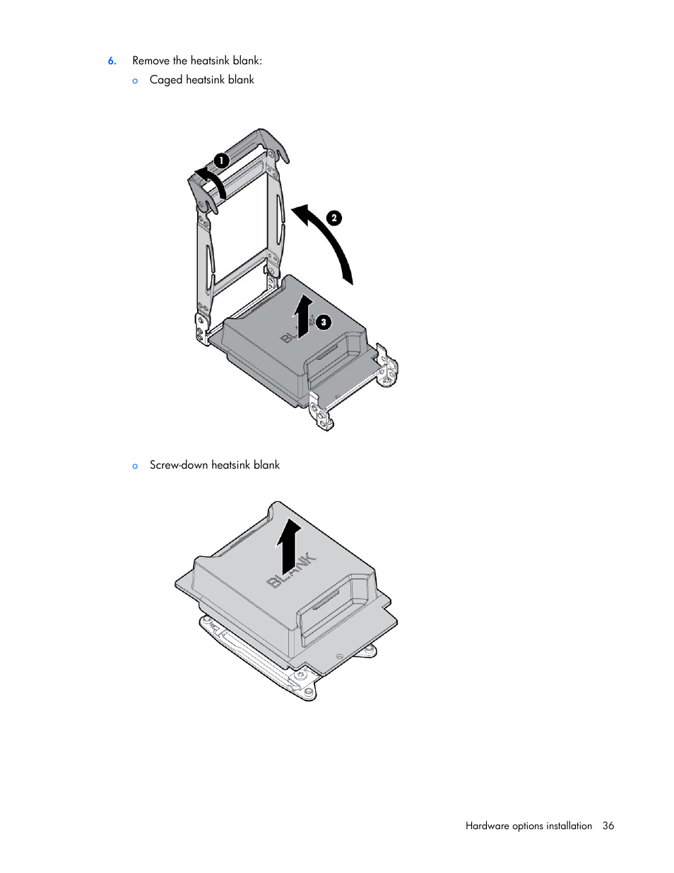 HP ProLiant DL360p Gen8 Server User Manual | Page 36 / 118