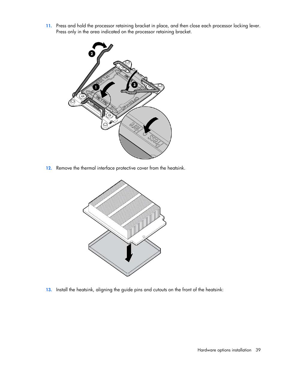 HP ProLiant DL360p Gen8 Server User Manual | Page 39 / 118