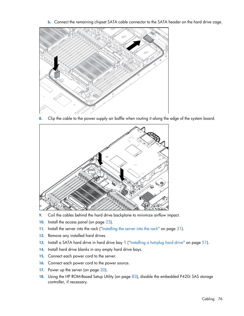 HP ProLiant DL360p Gen8 Server User Manual | Page 76 / 118