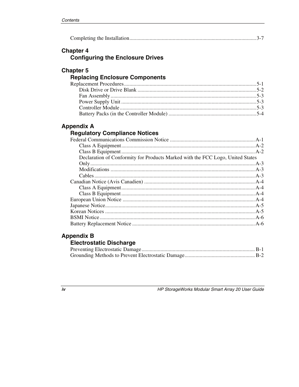 HP StorageWorks 20 Modular Smart Array User Manual | Page 4 / 45