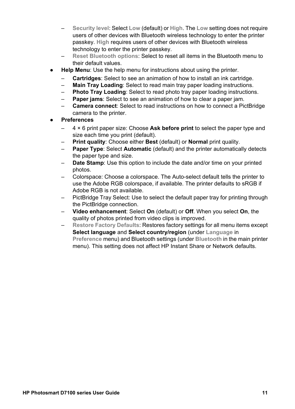 HP Photosmart D7155 Printer User Manual | Page 14 / 70