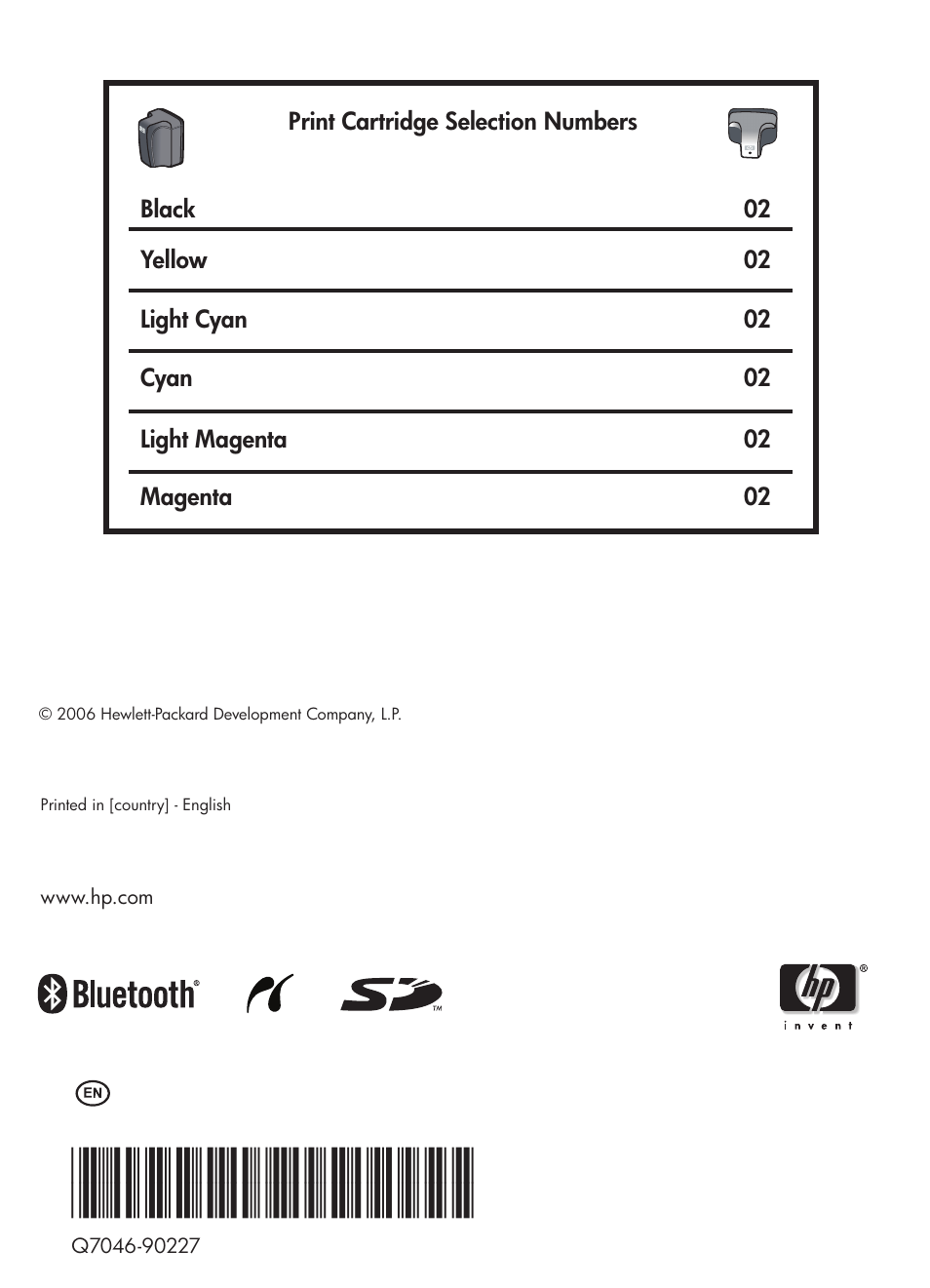 HP Photosmart D7155 Printer User Manual | Page 70 / 70