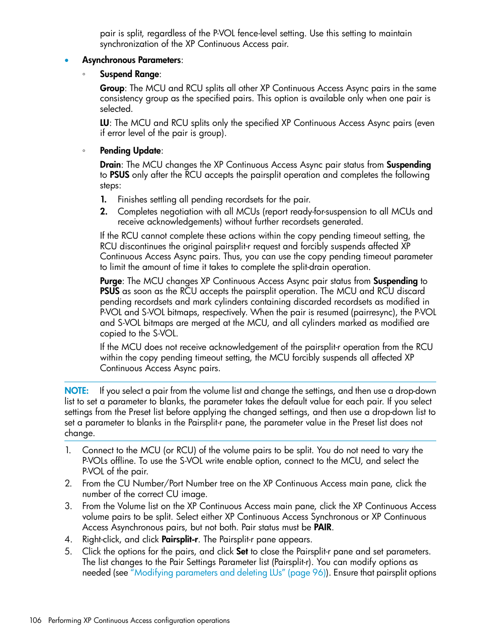 HP StorageWorks XP Remote Web Console Software User Manual | Page 106 / 115