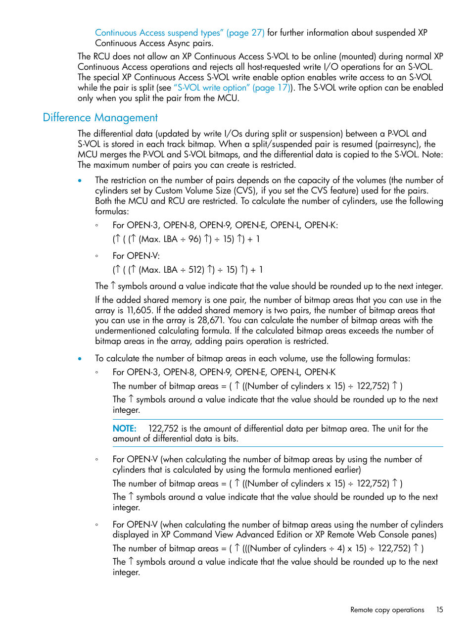 Difference management | HP StorageWorks XP Remote Web Console Software User Manual | Page 15 / 115