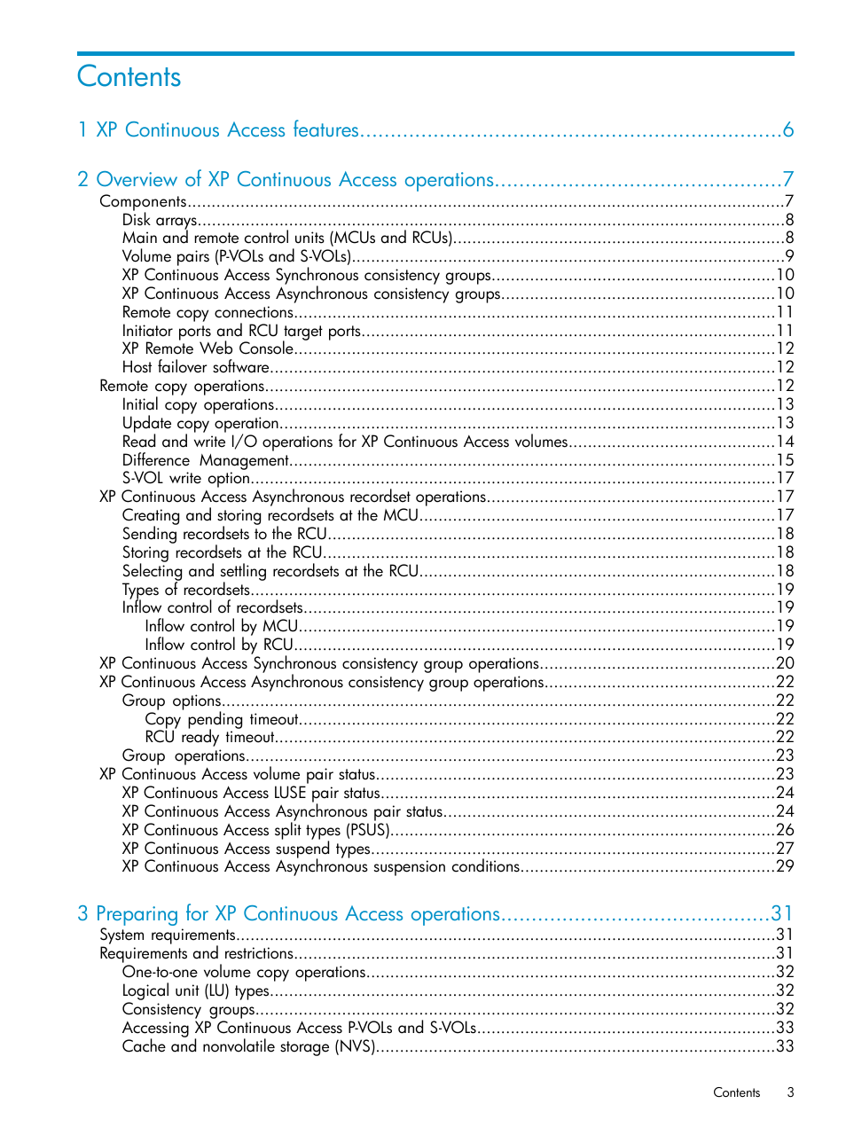 HP StorageWorks XP Remote Web Console Software User Manual | Page 3 / 115