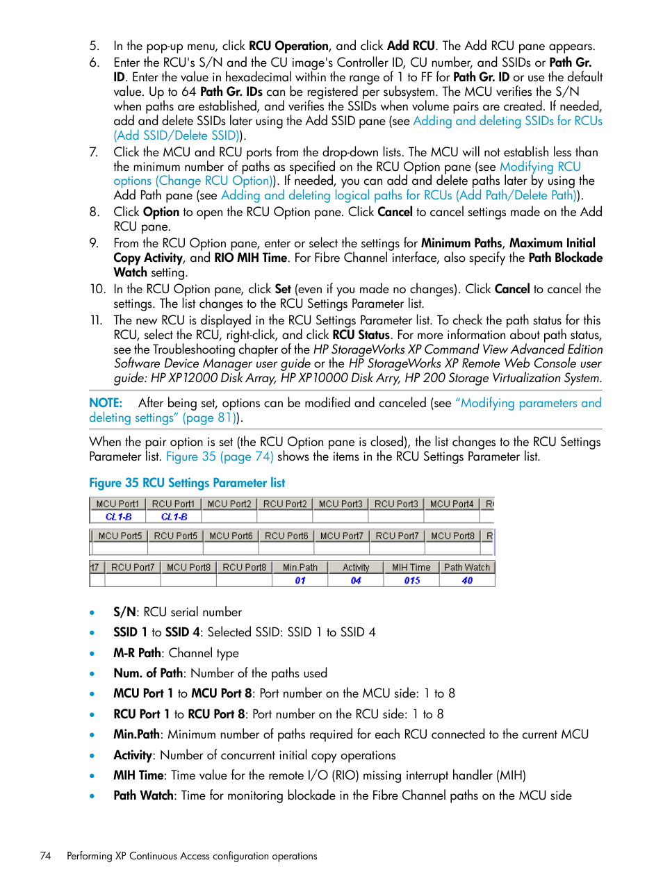 HP StorageWorks XP Remote Web Console Software User Manual | Page 74 / 115