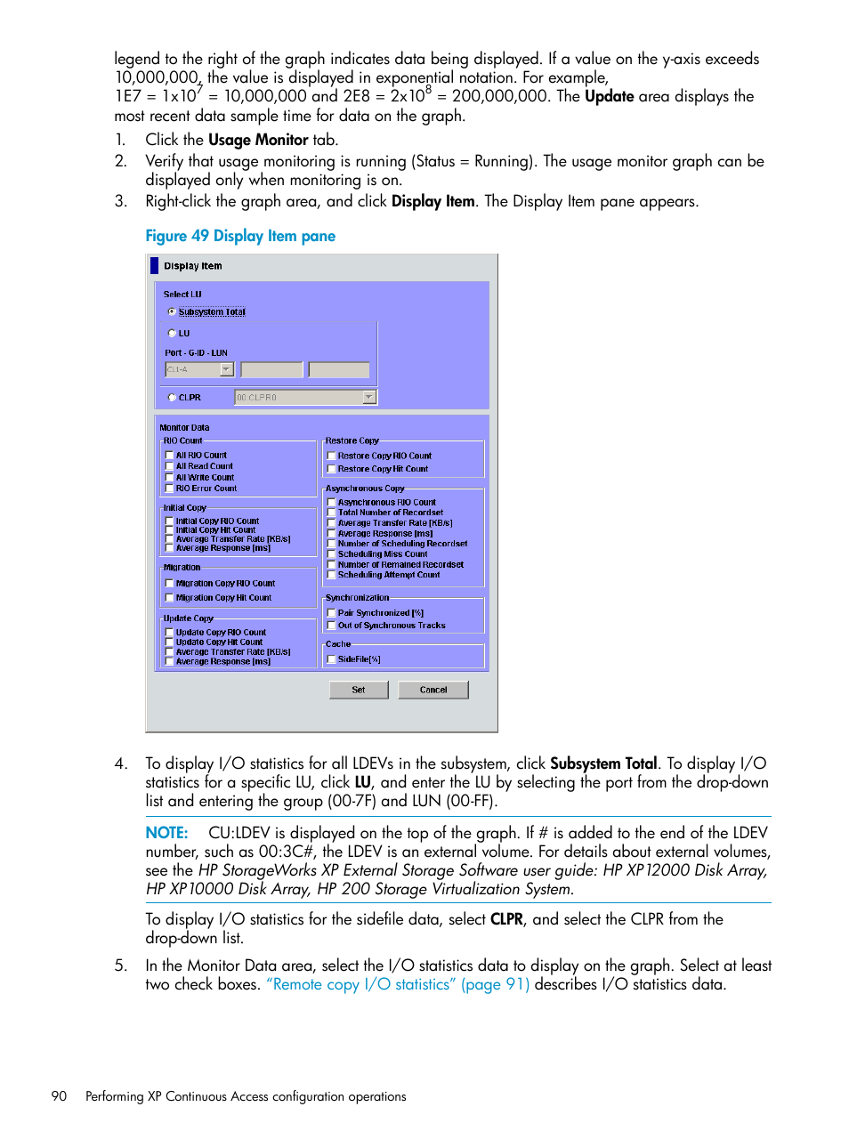 HP StorageWorks XP Remote Web Console Software User Manual | Page 90 / 115