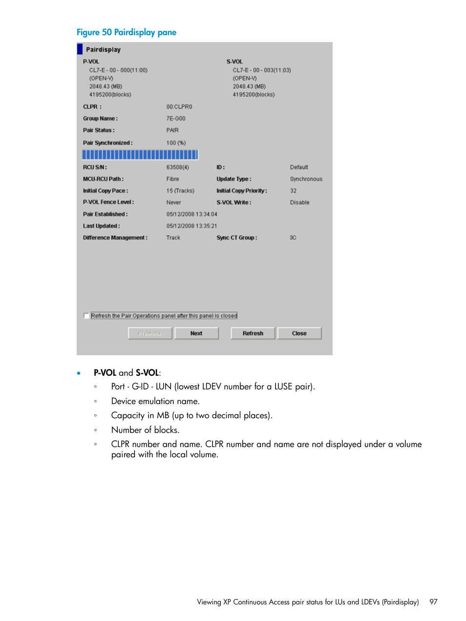 HP StorageWorks XP Remote Web Console Software User Manual | Page 97 / 115