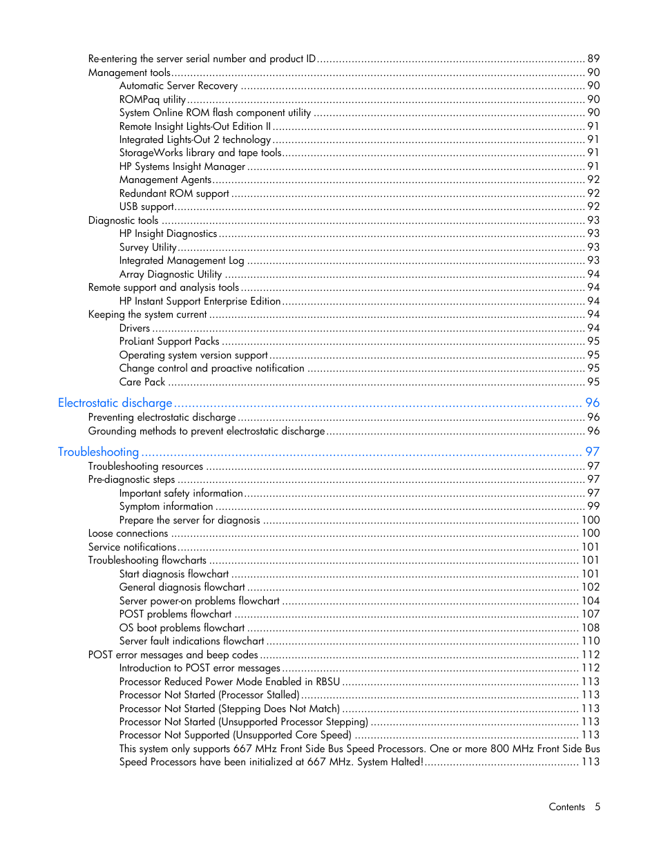 HP ProLiant DL580 G4 Server User Manual | Page 5 / 139