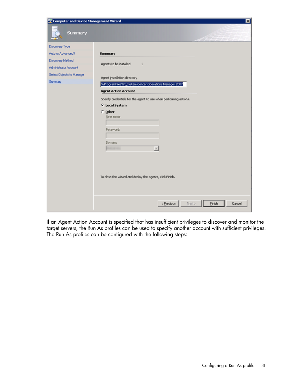 HP OneView for Microsoft System Center User Manual | Page 31 / 96