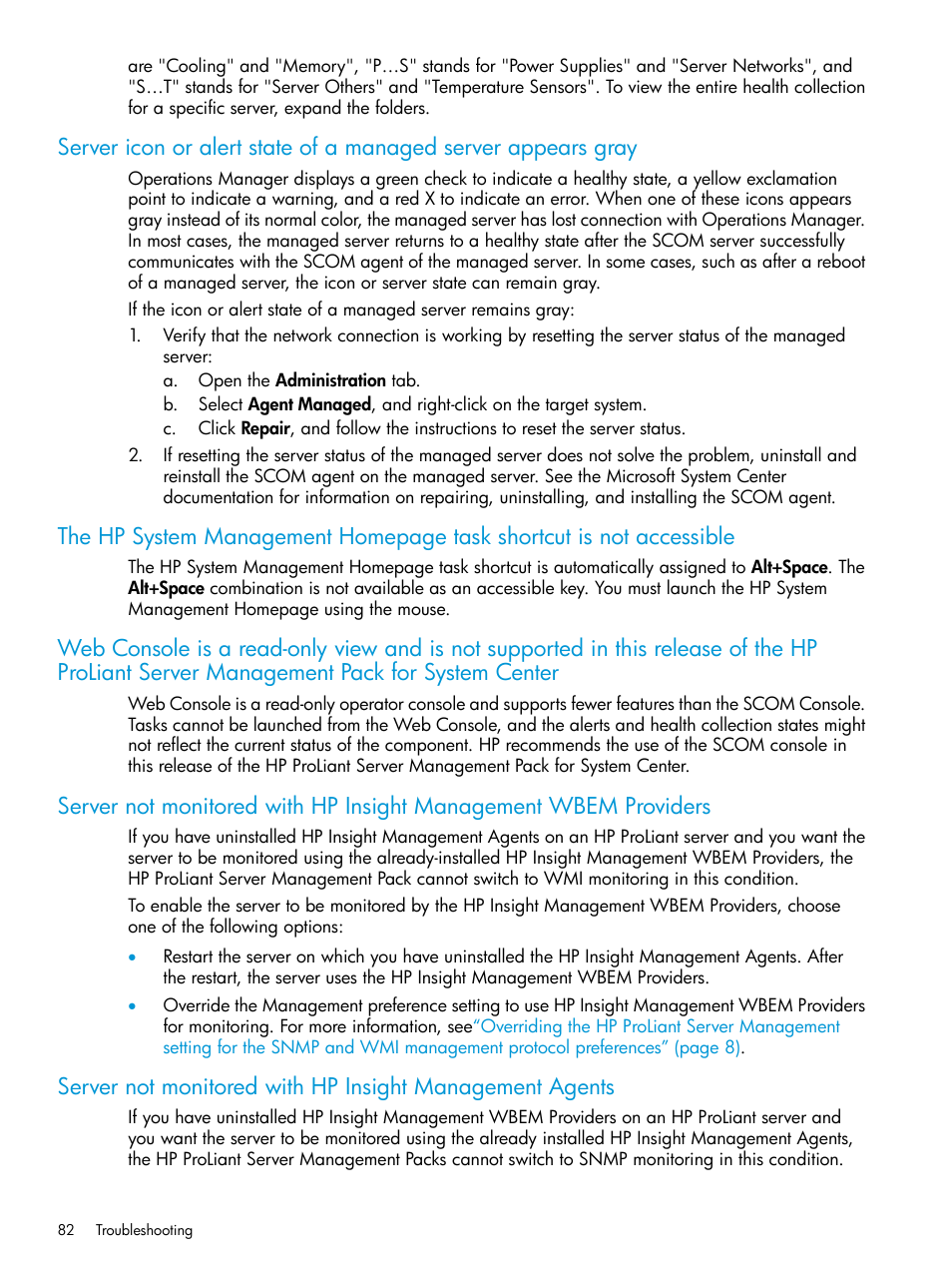 HP OneView for Microsoft System Center User Manual | Page 82 / 96