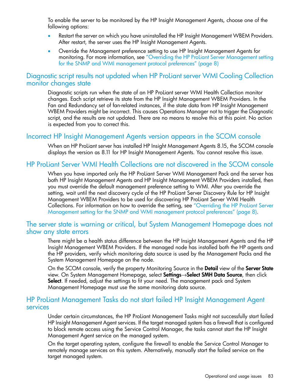 HP OneView for Microsoft System Center User Manual | Page 83 / 96