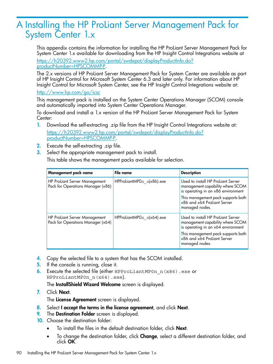 HP OneView for Microsoft System Center User Manual | Page 90 / 96