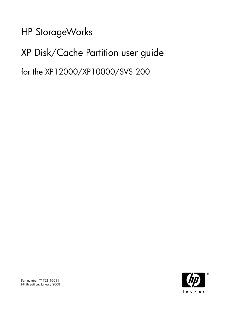 HP StorageWorks XP Remote Web Console Software User Manual | 40 pages