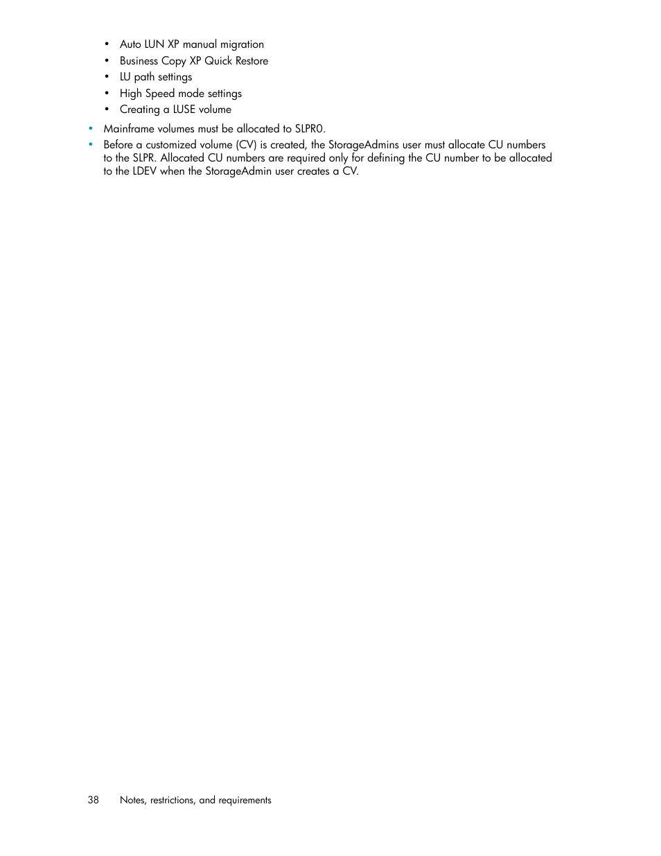 HP StorageWorks XP Remote Web Console Software User Manual | Page 38 / 40