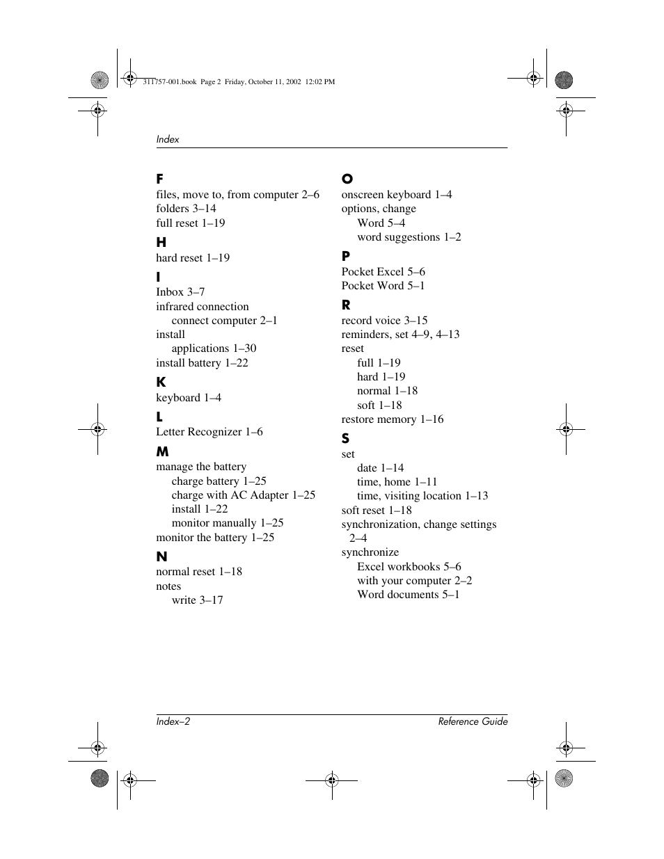 HP iPAQ h1900 Pocket PC series User Manual | Page 104 / 105