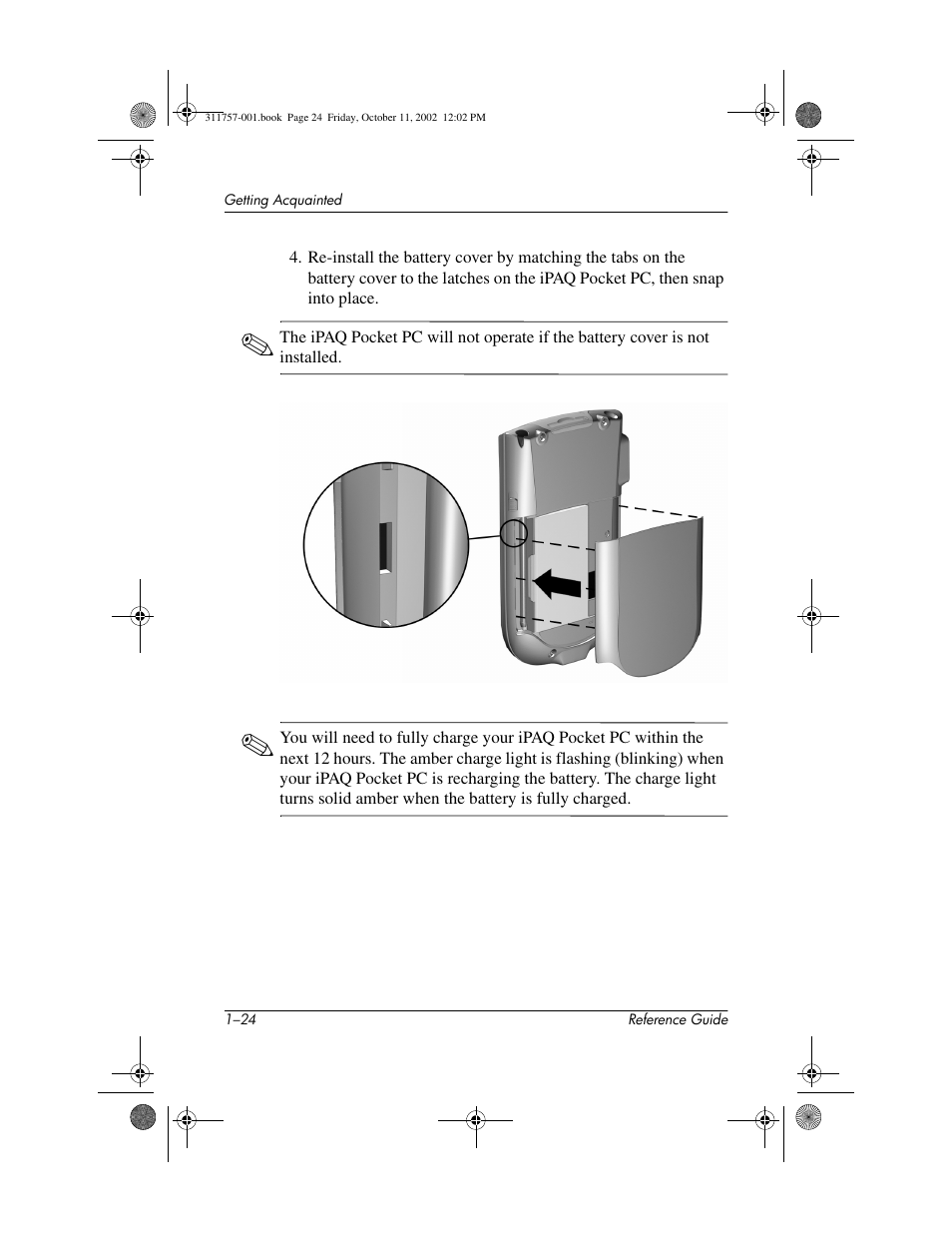 HP iPAQ h1900 Pocket PC series User Manual | Page 30 / 105