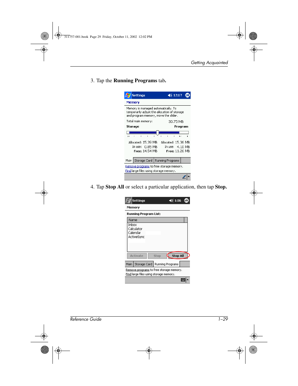 HP iPAQ h1900 Pocket PC series User Manual | Page 35 / 105