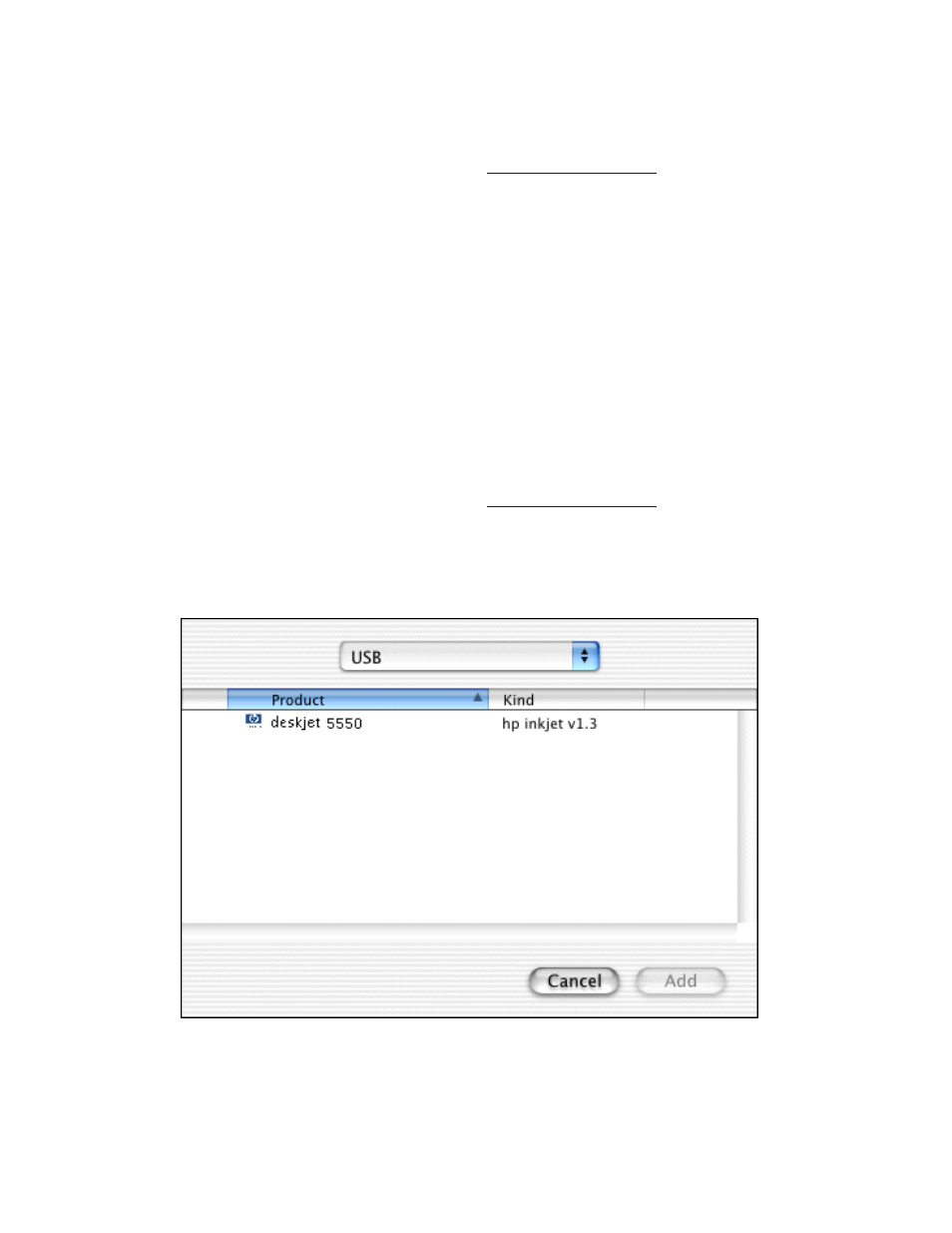 Add a printer, Manage print jobs, Adding a printer | 40 newport row mac ug final | HP Deskjet 5550 Color Inkjet Printer User Manual | Page 40 / 151