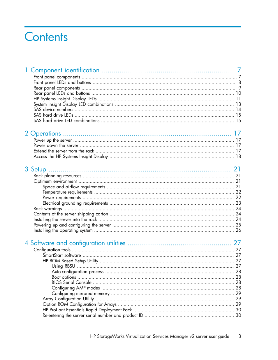 HP SAN Virtualization Services Platform User Manual | Page 3 / 72