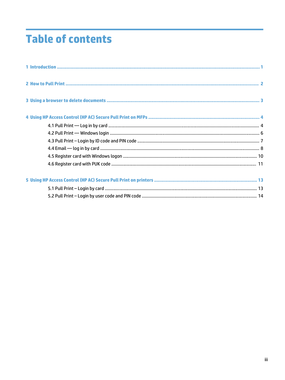 HP Access Control User Manual | Page 3 / 18