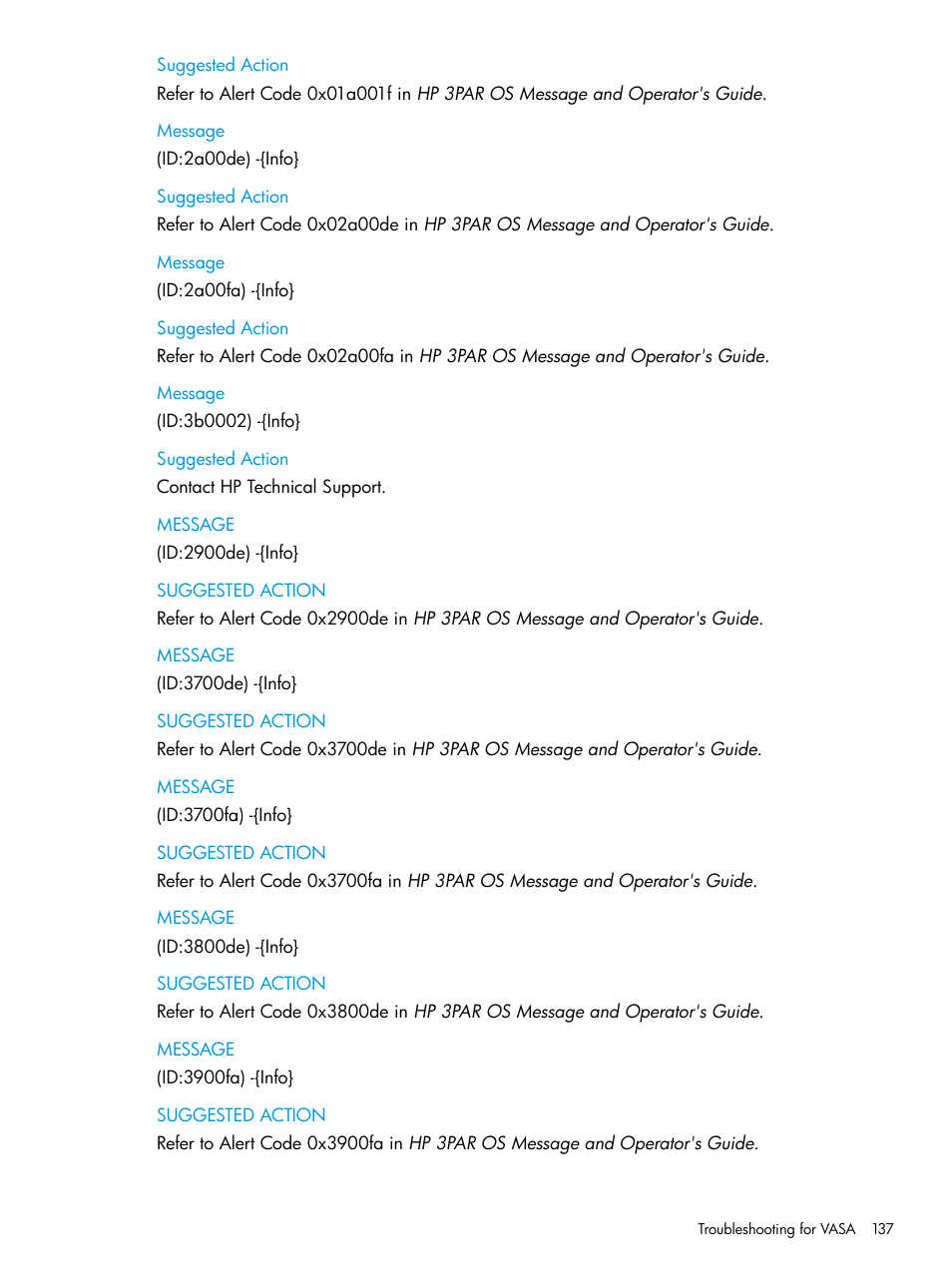 HP OneView for VMware vCenter User Manual | Page 137 / 157