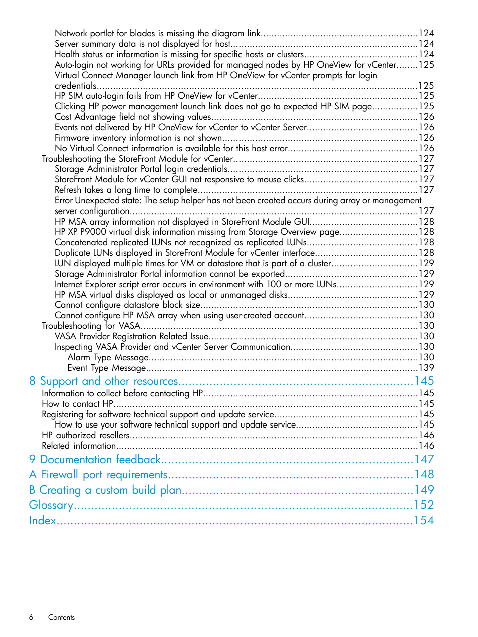 8 support and other resources | HP OneView for VMware vCenter User Manual | Page 6 / 157