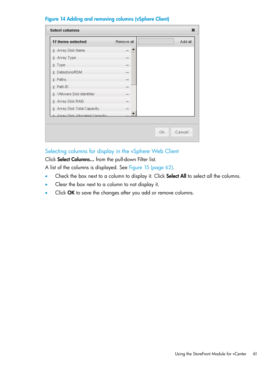 HP OneView for VMware vCenter User Manual | Page 61 / 157