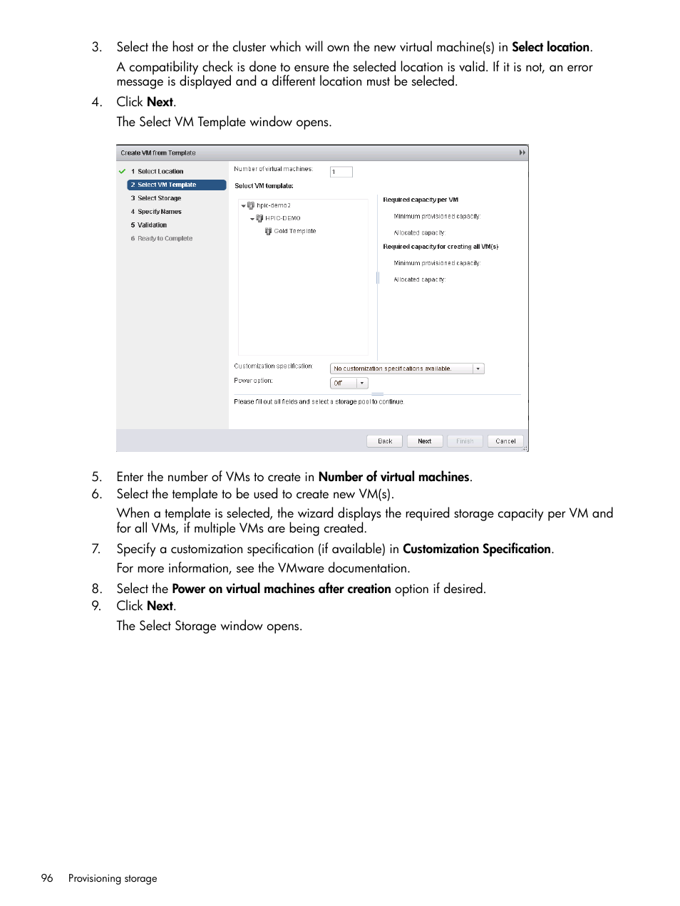 HP OneView for VMware vCenter User Manual | Page 96 / 157