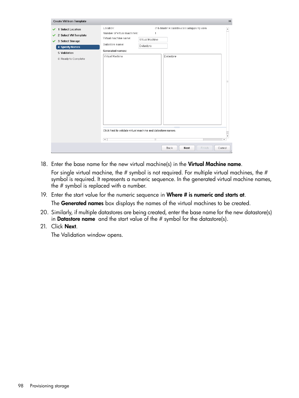 HP OneView for VMware vCenter User Manual | Page 98 / 157