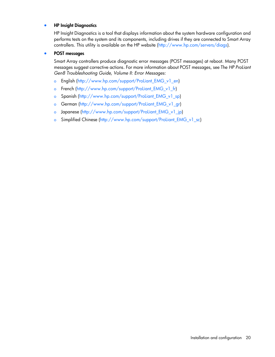 HP Smart Array P431 Controller User Manual | Page 20 / 46