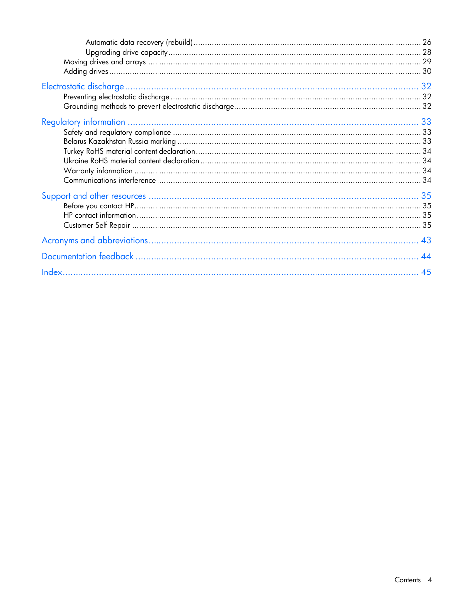 HP Smart Array P431 Controller User Manual | Page 4 / 46