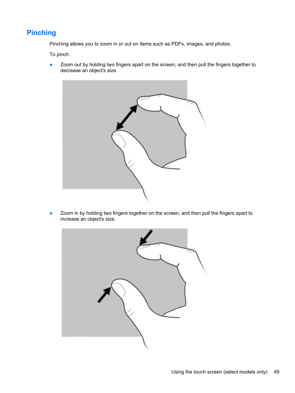 Pinching | HP EliteBook 2740p Tablet-PC User Manual | Page 61 / 175