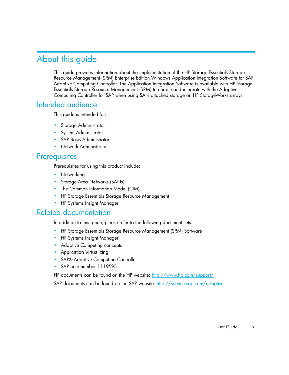 HP Storage Essentials Enterprise Edition Software User Manual | Page 11 / 90