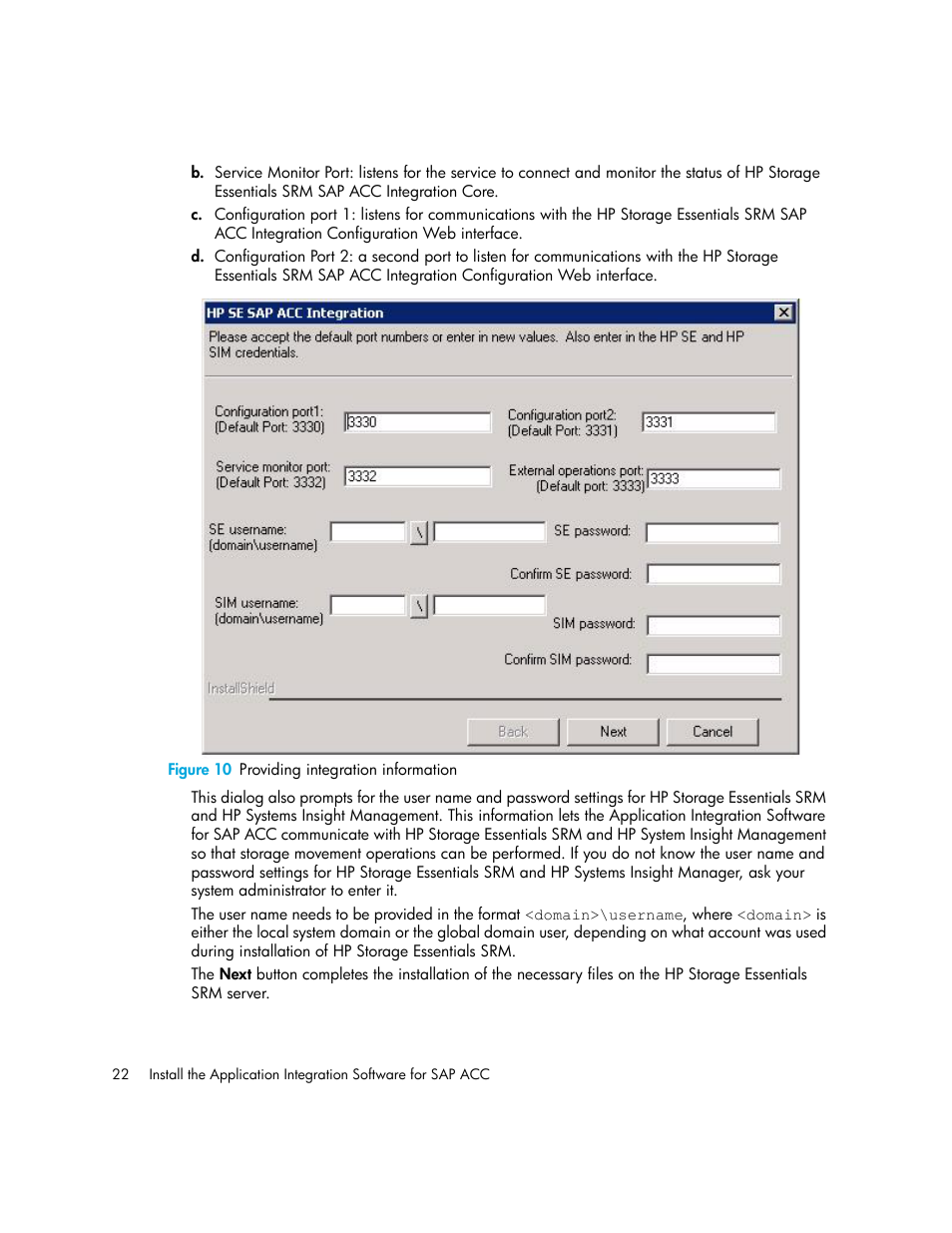 10 providing integration information | HP Storage Essentials Enterprise Edition Software User Manual | Page 36 / 90