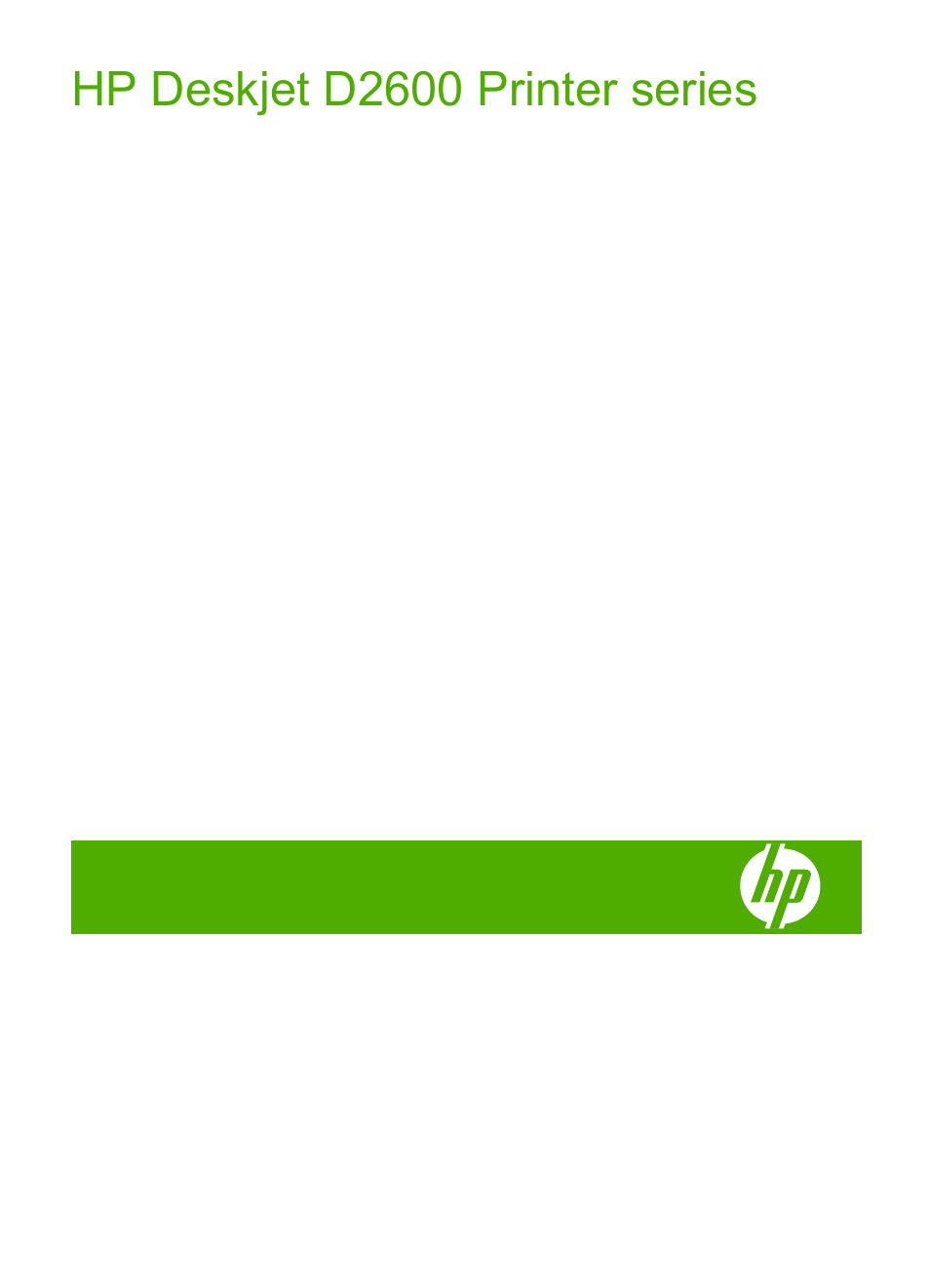 HP Deskjet D2680 Printer User Manual | 88 pages