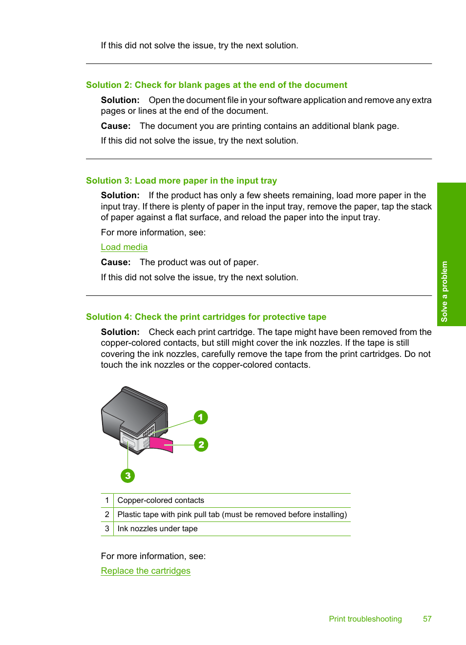 Solution 3: load more paper in the input tray | HP Deskjet D2680 Printer User Manual | Page 59 / 88