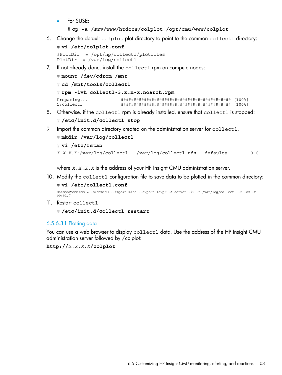 1 plotting data | HP Insight Cluster Management Utility User Manual | Page 103 / 223